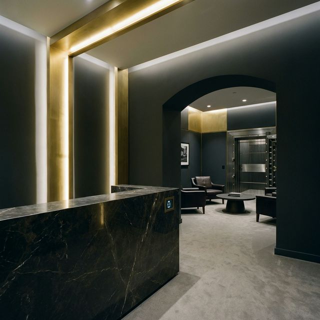 Client reception and consultation area